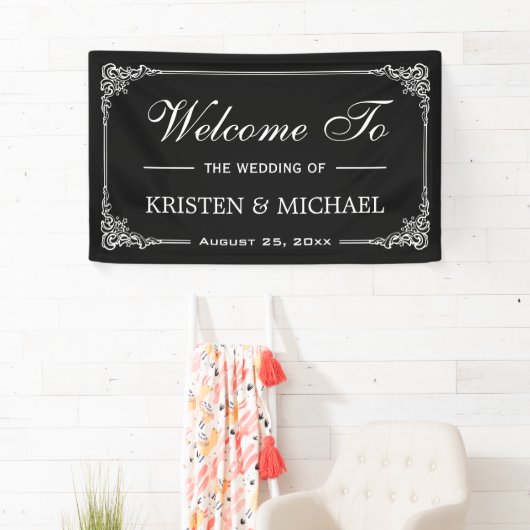  Lijst Chalkboard Wedding Shower Party Spandoek (Insitu)