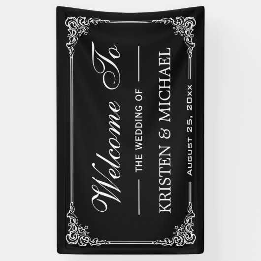  Lijst Chalkboard Wedding Shower Party Spandoek (Verticaal)