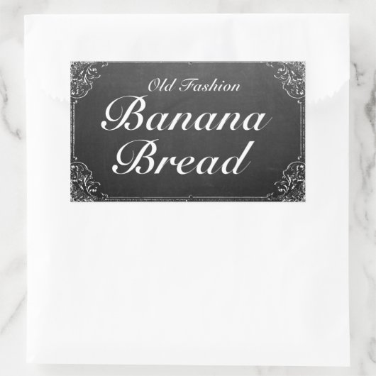    Lijst Chalkboardlabel Rechthoekige Sticker (Tas)