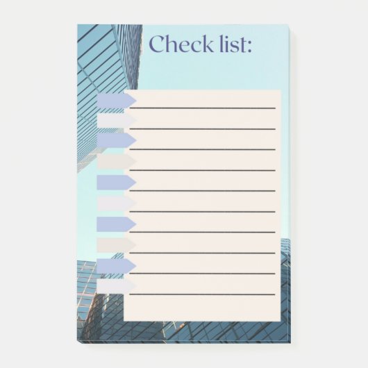 LIJST CONTROLEREN POST-IT® NOTES (Voorkant)