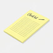 LIJST CONTROLEREN POST-IT® NOTES (Schuin)
