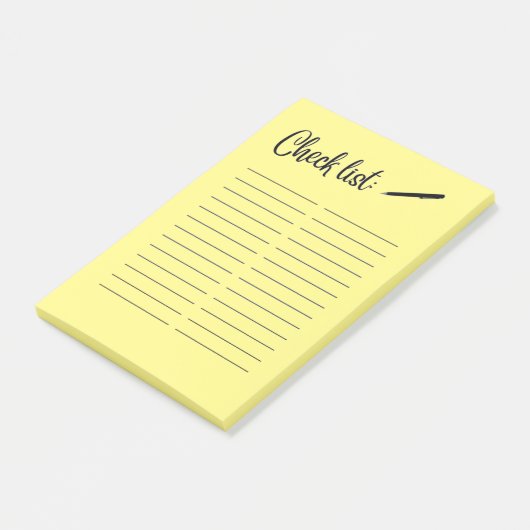 LIJST CONTROLEREN POST-IT® NOTES (Schuin)