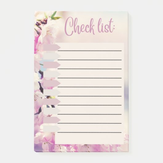 LIJST CONTROLEREN POST-IT® NOTES (Voorkant)