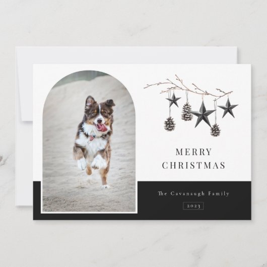 Lijst Cozy Natuur Arch Feestdagenkaart (Voorkant)