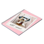  Lijst Custom Foto Blush Roze Notitieboek (Linkerzijde)