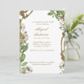  Lijst Daisies Gepersonaliseerd Vrijgezellenfeest Kaart (Staand voorkant)