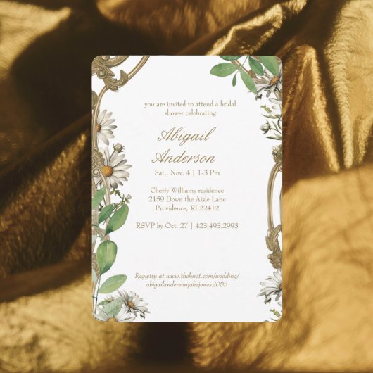  Lijst Daisies Gepersonaliseerd Vrijgezellenfeest Kaart