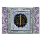  Lijst Damask Floral Tapestry Table Kaart (Achterkant)