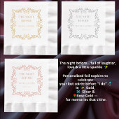  Lijst | De avond voor de bruiloft Folie Servetten