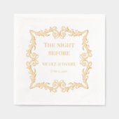  Lijst | De avond voor de bruiloft Folie Servetten (Voorkant)