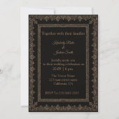 Lijst Design Wedding Invitations Kaart (Voorkant)