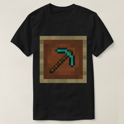 Lijst diamant Pickaxe voor mijnafval T-shirt (Design voorkant)