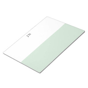 Lijst die  Groen Pastel Wit Kleurenblok maken Notitieblok