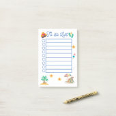 Lijst doen: strand post-it® notes (Op bureau)