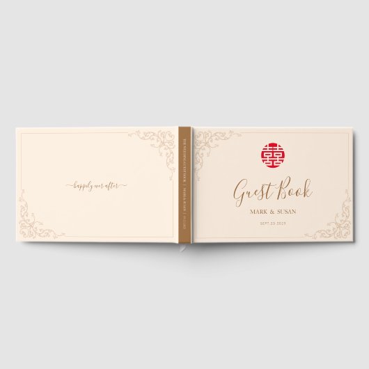  Lijst Dubbel geluk Bruiloft Gastenboek (Volledig)