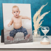 Lijst Easel Back Frameless Foto van Birthday Afbee Fotoplaat (Zijkant)
