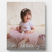 Lijst Easel Back Frameless Foto van Birthday Afbee Fotoplaat (Voorkant)