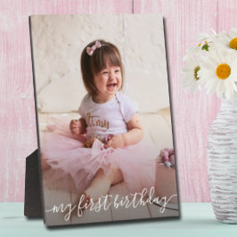 Lijst Easel Back Frameless Foto van Birthday Afbee Fotoplaat
