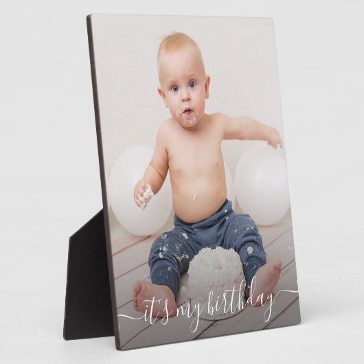 Lijst Easel Back Frameless Foto van Birthday Afbee Fotoplaat (Zijkant)