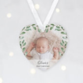 Lijst | Eerste Kerstmis baby met foto's Ornament