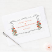  Lijst en Floral Wedding Sticker (Envelop)