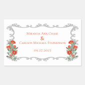  Lijst en Floral Wedding Sticker (Voorkant)