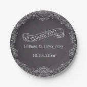 lijst en krijgsraad bedankt papieren bordje (Voorkant)