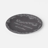 lijst en krijgsraad bedankt papieren bordje (Gekanteld)