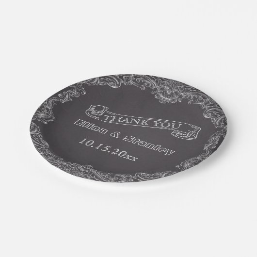  lijst en krijgsraad bedankt papieren bordje (Gekanteld)