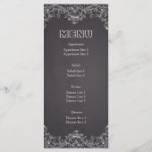 lijst- en krijtbordtrouwmenu menu (Achterkant)