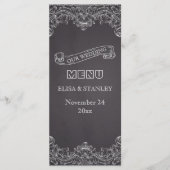  lijst- en krijtbordtrouwmenu menu (Voorkant)