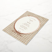 Lijst en Tegel Folie Uitnodiging (Gedraaid)