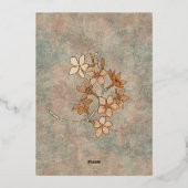 Lijst en Watered Silk 2 Folie Uitnodiging (Achterkant)