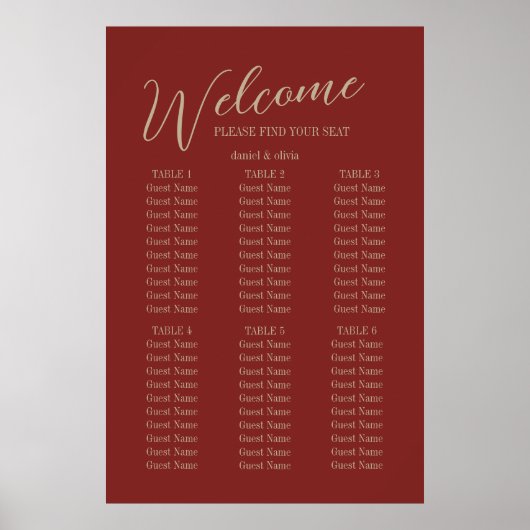  Lijst Etnisch Motief Trouwstoelen Grafieken Poster (Voorkant)