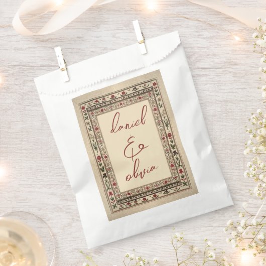  Lijst etnische motief bruiloft Bedankzakje (Geknipt)