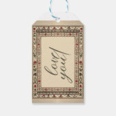  Lijst etnische motief bruiloft Cadeaulabel (Achterkant)