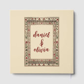 Lijst etnische motief bruiloft Gastenboek (Achterkant)