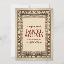 Lijst etnische motief bruiloft Kaart