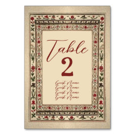 Lijst etnische motief bruiloft Kaart