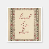 Lijst etnische motief bruiloft Servet (Voorkant)
