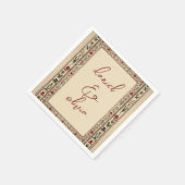 Lijst etnische motief bruiloft Servet (Hoek)