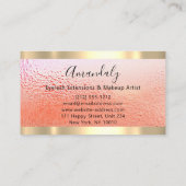 Lijst Event Planner Roos Gold Visitekaartje (Achterkant)