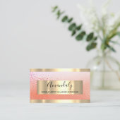 Lijst Event Planner Roos Gold Visitekaartje (Staand voorkant)