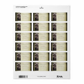  Lijst Familie Dank u Etiket (Full Sheet)