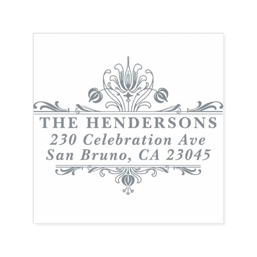 Lijst familienaam retouradres Zelfinktende Stempel (Design)