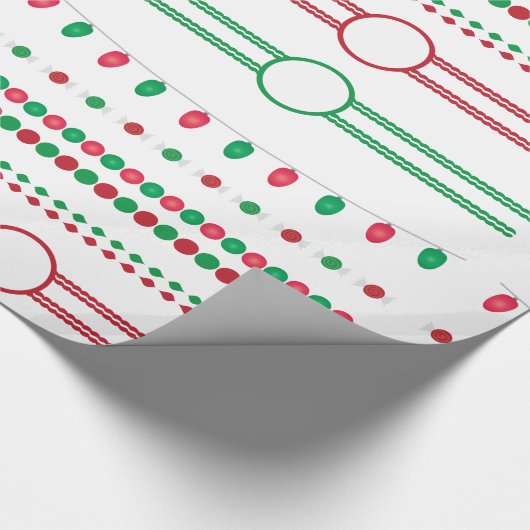 Lijst feestdag decoratieve kerstgrens cadeaupapier (Hoek)