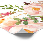  Lijst Floral | Eerste Heilige Communie Poster (Hoek)