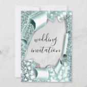 Lijst Florals Silver Aqua Mint Kaart (Voorkant)