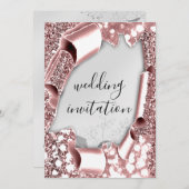 Lijst Florals Silver Roos Blush Kaart (Voorkant / Achterkant)