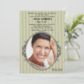  Lijst Foto Birthday Party Invitation Kaart (Staand voorkant)